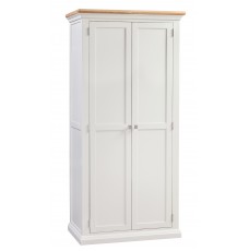 Cotswold Grey Painted Ladies Full Hanging Double Wardrobe